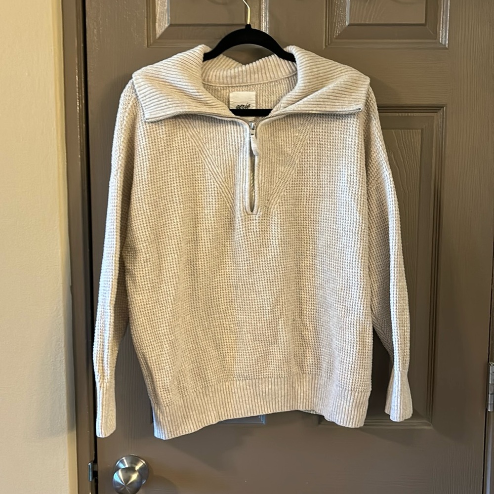 Oversized aerie quarter zip sweater